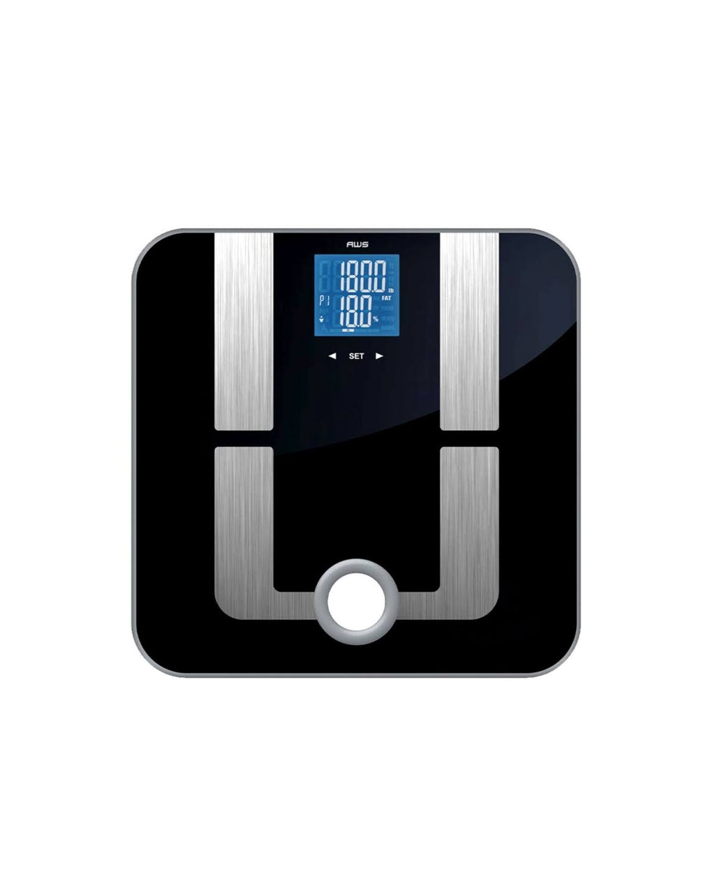 Stainless Steel Black Glass Scale Y330