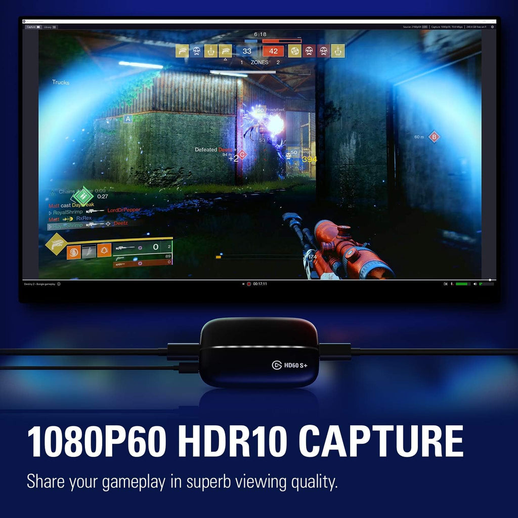HD60 S+ Capture Card 1080p60 HDR10 Capture 4K60 HDR10 T811779