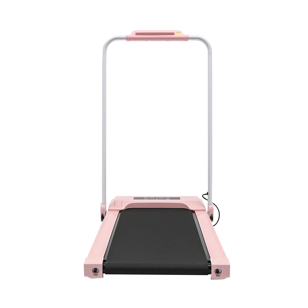 Folding Compact Treadmill 220 lbs Capacity Pink/Black Y307
