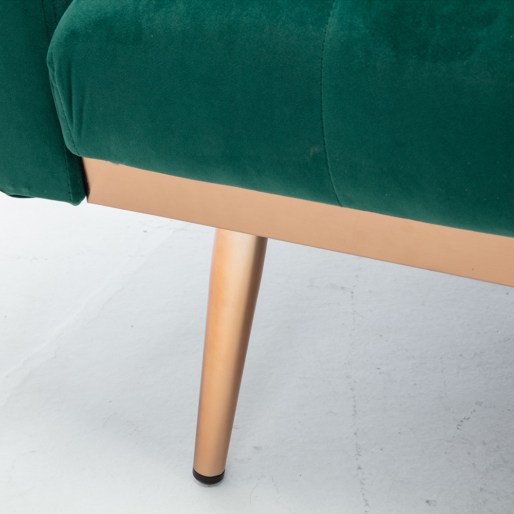Green Button Tufted Loveseat Sofa D22200