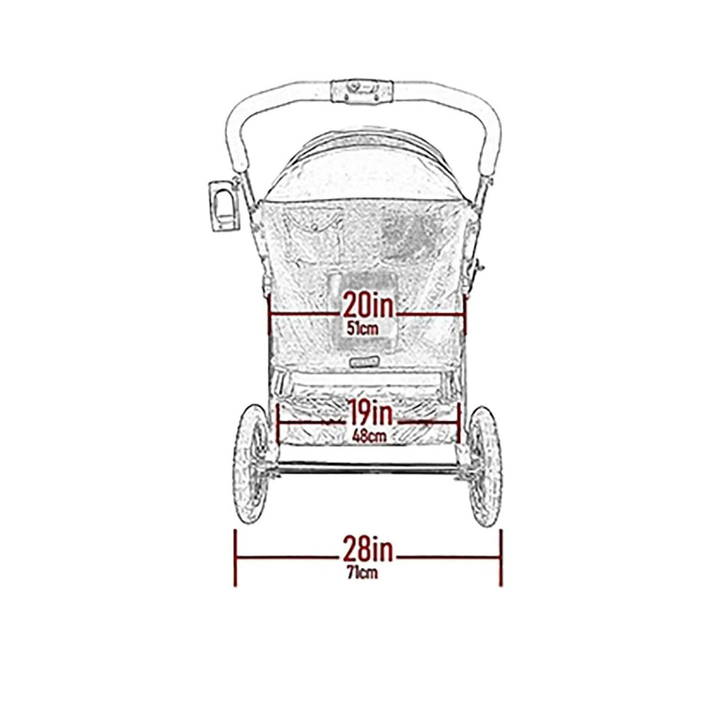 Double No-Zip Pet Stroller O184