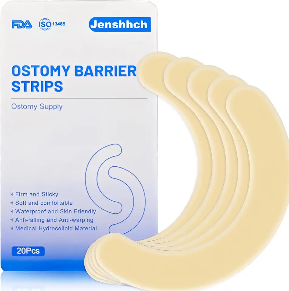 20 Pcs Hydrocolloid Waterproof Ostomy Barrier Strips R8303