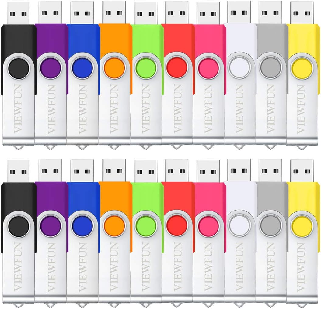 100 Pack 4GB USB Flash Drive with LED Indicator and Lanyards T372