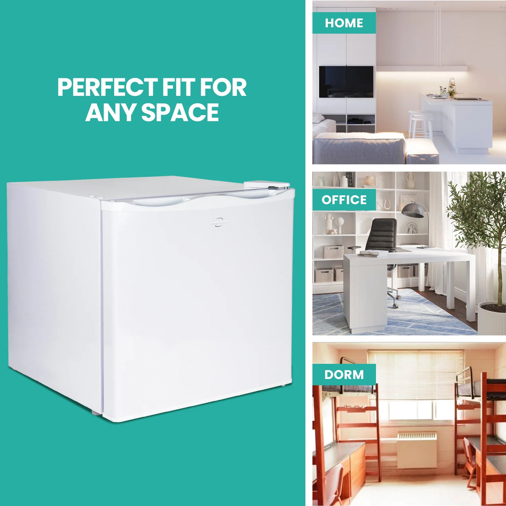 White 1.2 cu ft Upright Freezer Z197