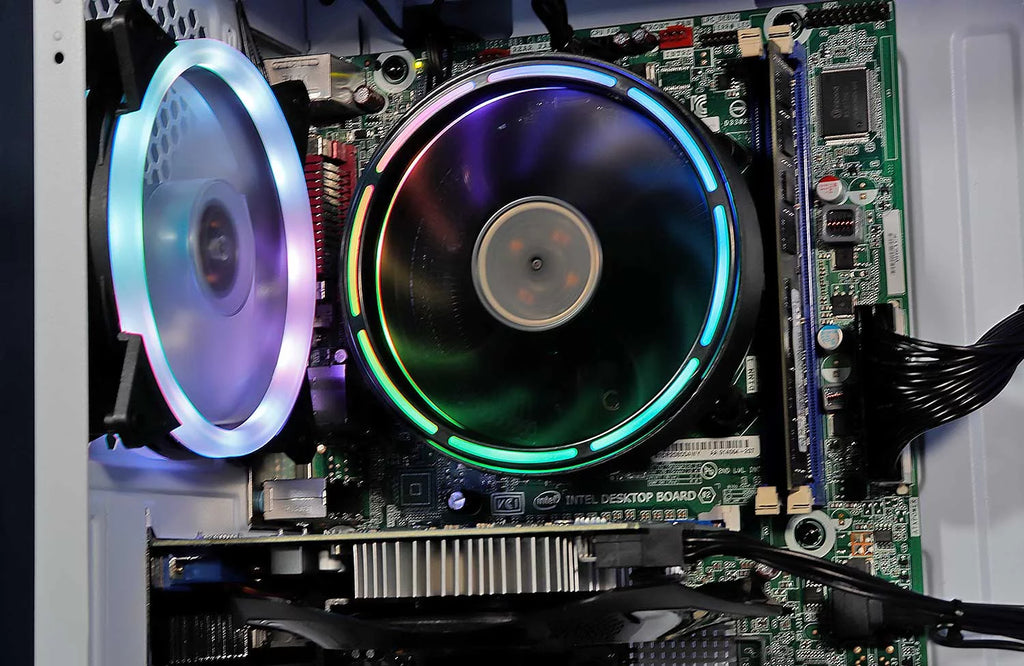 White Intel Core i5 3.40GHz GeForce GTX 650 8GB RAM 1TB HDD WiFi RGB Lighting Windows 10 Pro Gaming PC Desktop Computer F826134