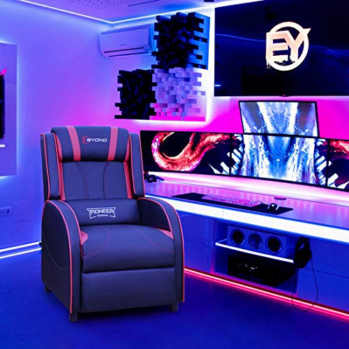 Red PU Leather Massage Recliner Chair X5546