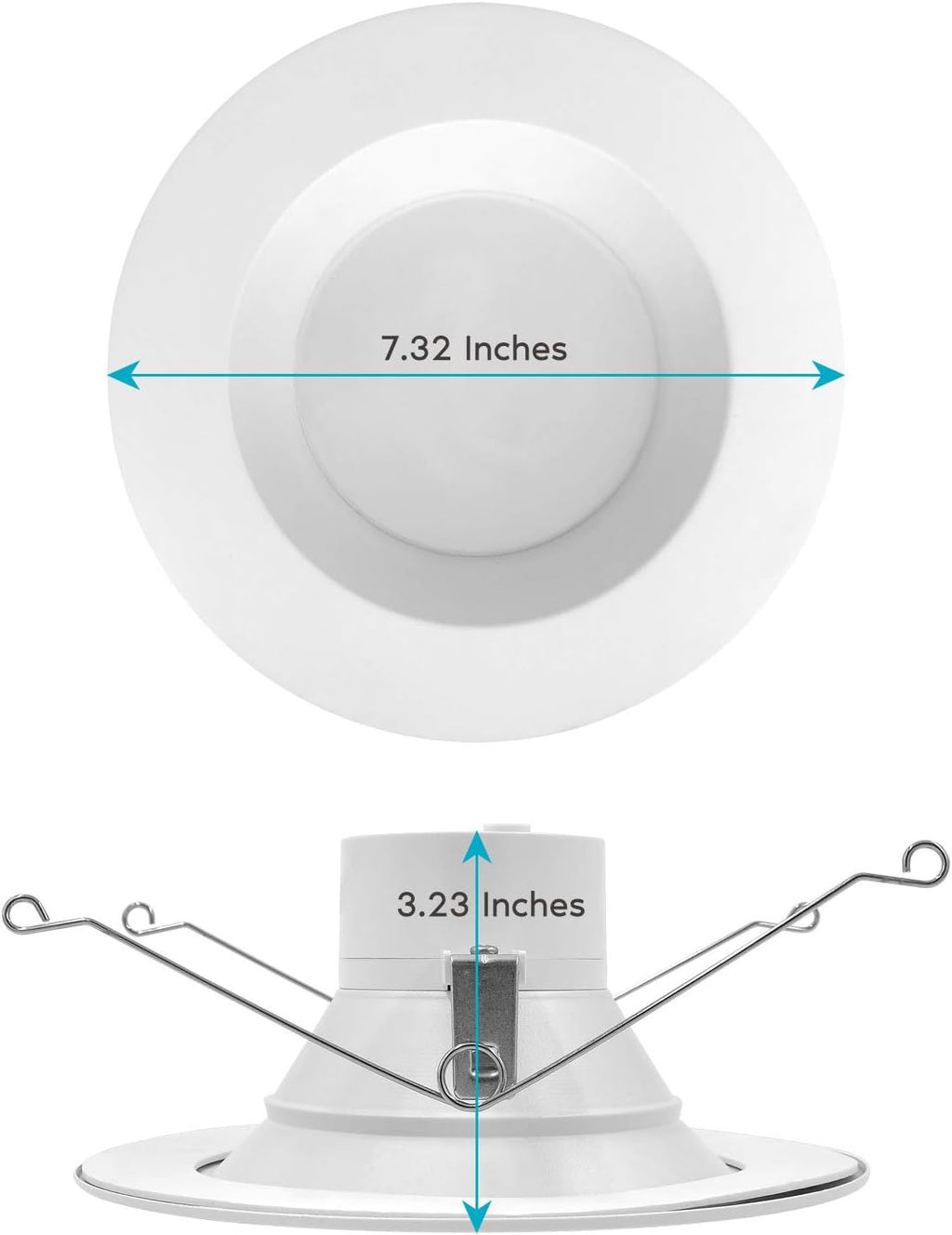 5/6 Inch LED Recessed Retrofit Downlight, 14W, Color Selectable, Dimmable, 12 Pack G759