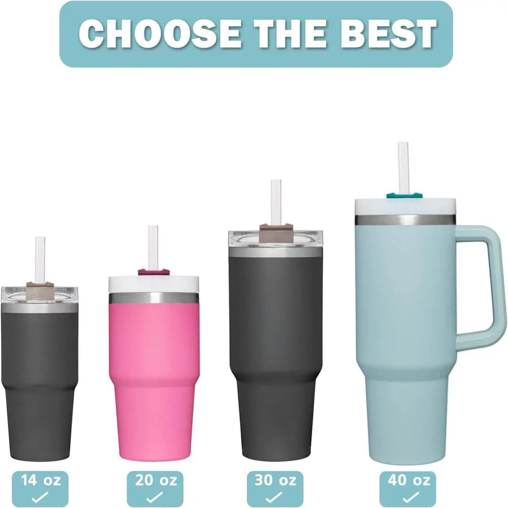 40 OZ Stainless Steel Insulated Travel Tumbler with Straw Q7336