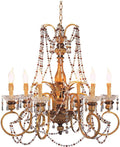 6-Light Candle-Style Chandelier V536