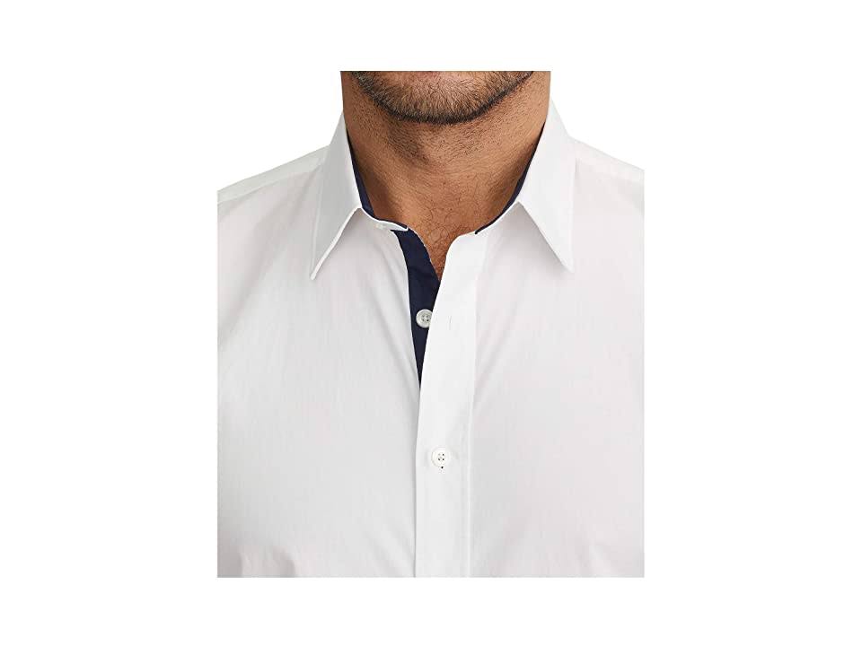 White Wrinkle Free Relaxed Fit Shirt W7513