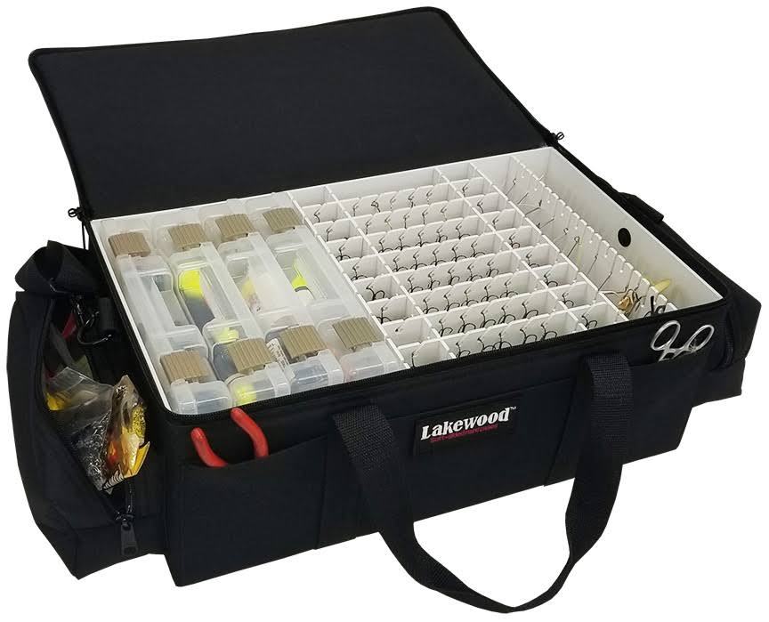 Black Soft-Sided Fishing Lure Case D787