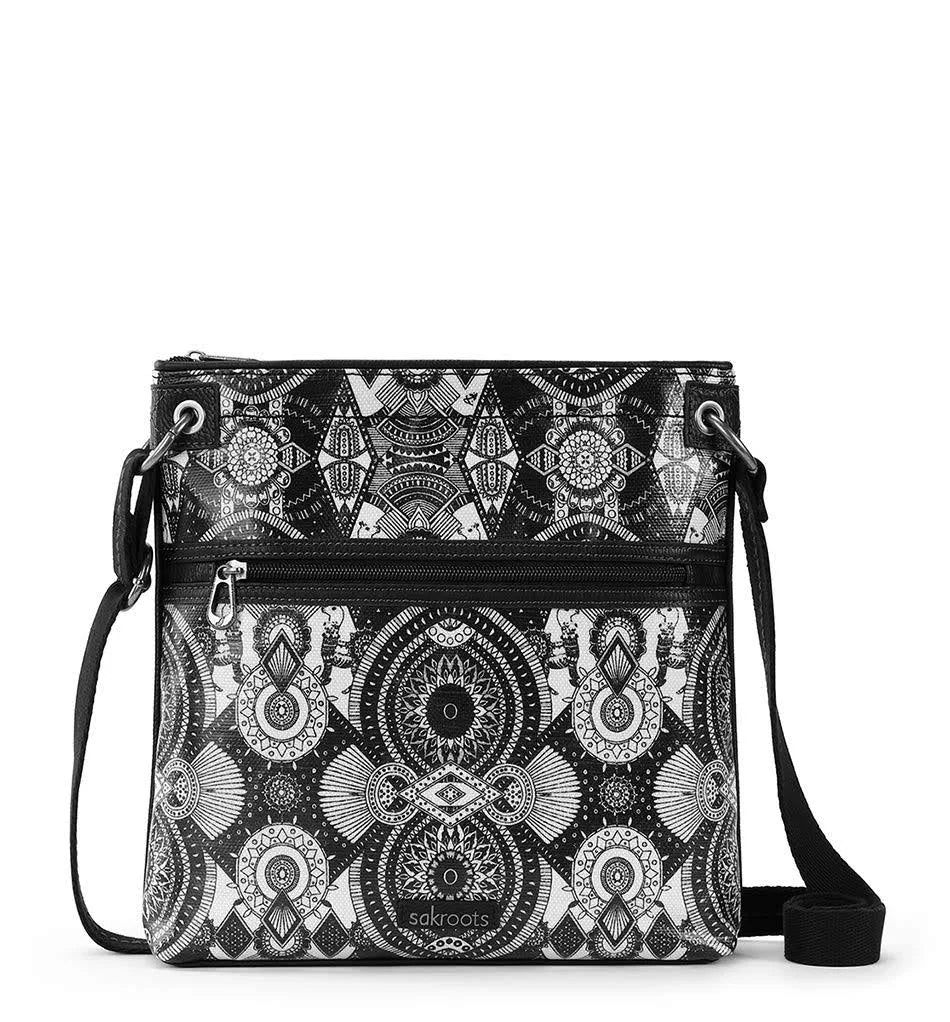 Flat Coated Canvas Crossbody O8488