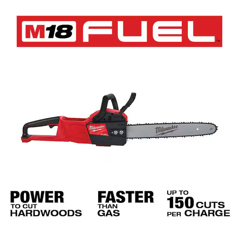 18V Lithium-Ion Cordless Brushless String Trimmer and Chainsaw Combo Kit O976