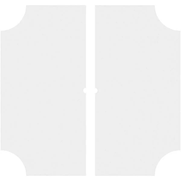 30 inch x 18 inch PVC Ceiling Medallion, Two Piece S1706