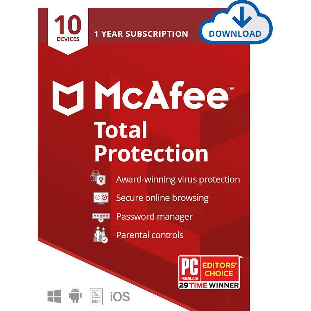 Total Protection for 10 PC and Mac Devices V869