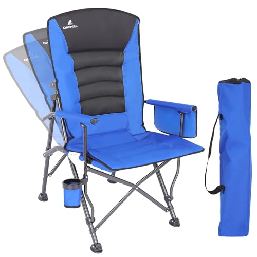 Oversized Folding Camping Chair with Cup Holder & Side Pocket L55679