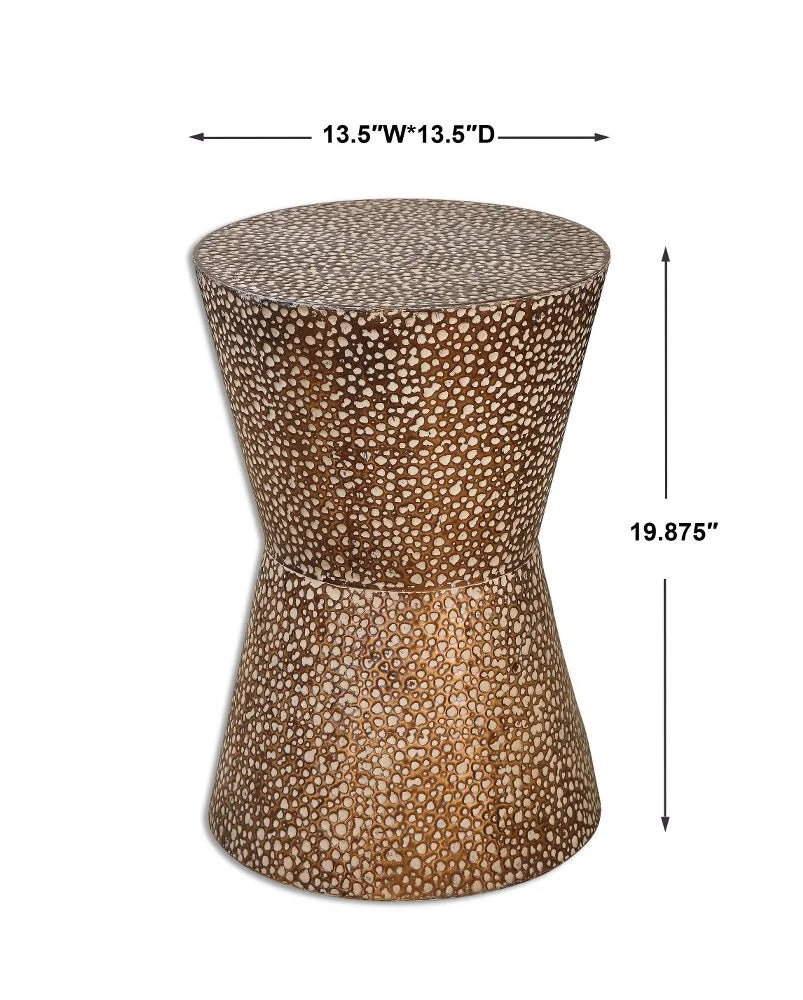 Drum Shaped Accent Table 19.88 inch E19343