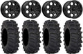 14 Wheels Black Tires 4x156 Bolt Pattern Lug Kit J552