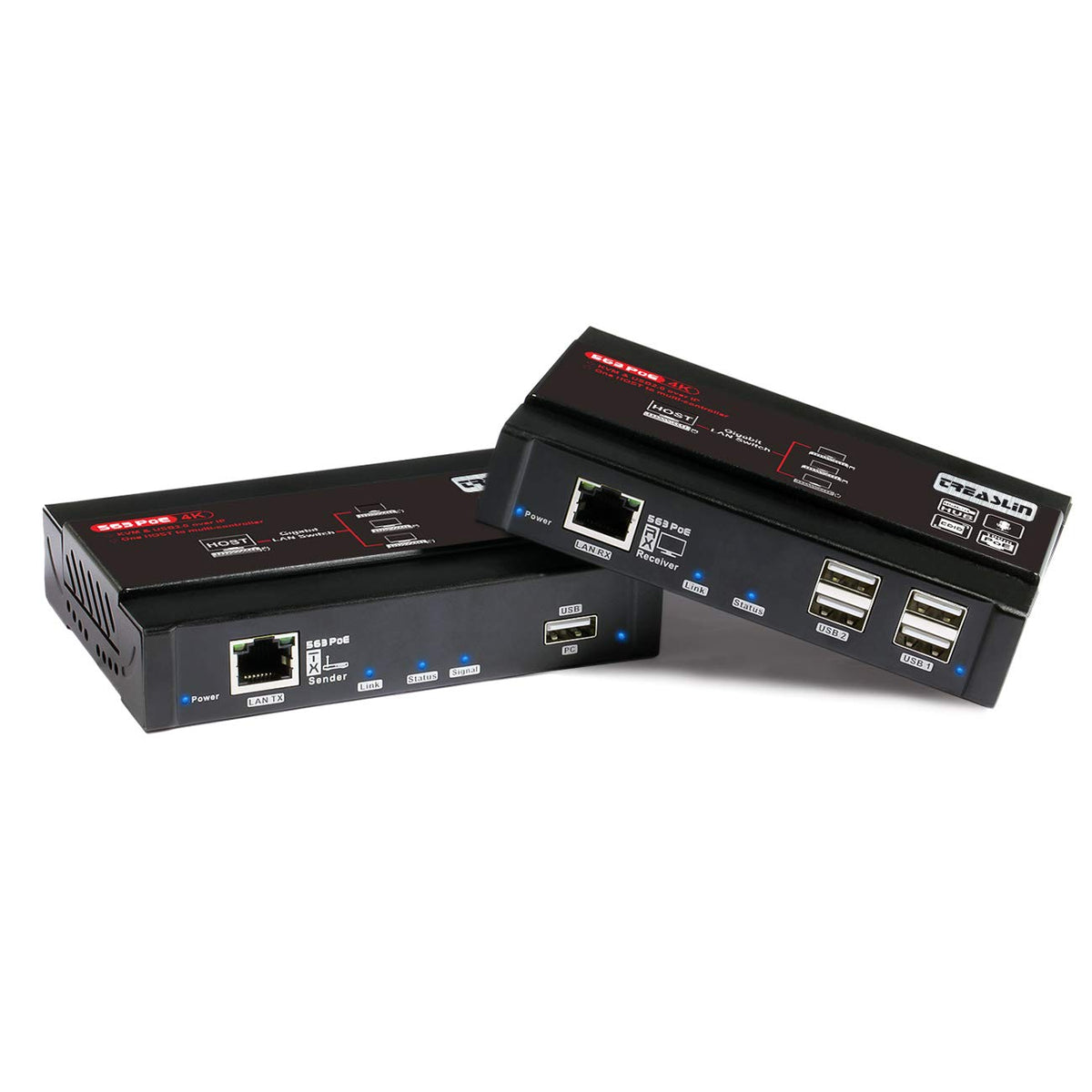 HDMI USB Over IP 4K@30Hz KVM Extender Q560