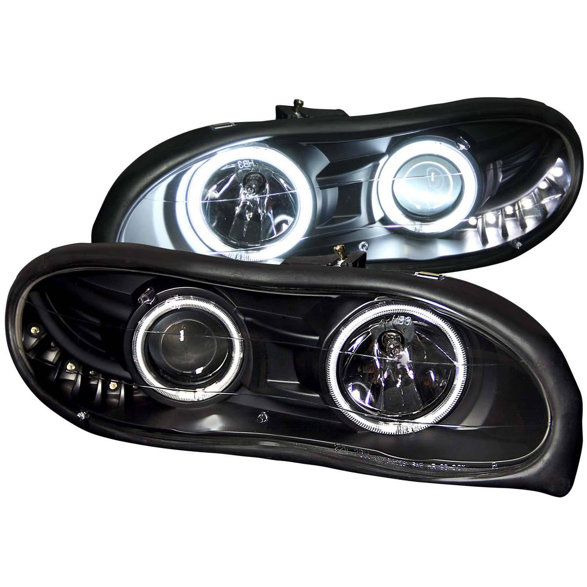 Black Projector Headlights for 1998-2002 Chevrolet Camaro V87079