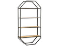 Black/Natural Wall Shelf Q342