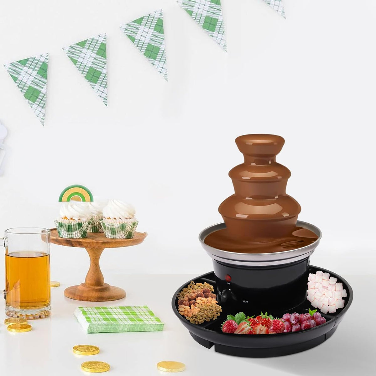 3 Tiers Stainless Steel Chocolate Fondue Fountain M41262