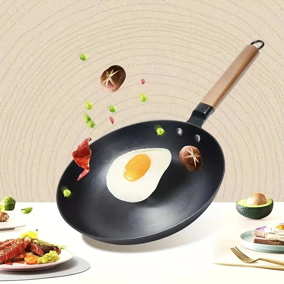 10.23 Inch Uncoated Cast Iron Skillet with Glass Lid A178721