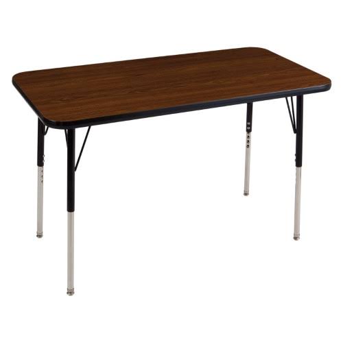 Black and Oak Swivel Rectangular Table N775914