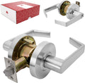 Commercial Door Handle Privacy Lock, Grade 2, Nickel Chrome K300347