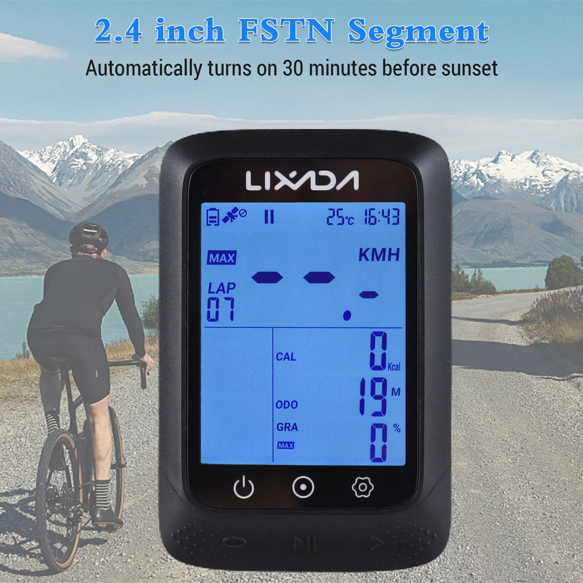 Wireless Waterproof Bike Computer with Altitude N3229