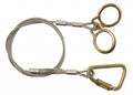 4' Vinyl-Coated Galvanized Carabiner Sling Anchor N423087
