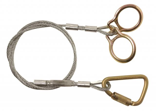 4' Vinyl-Coated Galvanized Carabiner Sling Anchor N423087