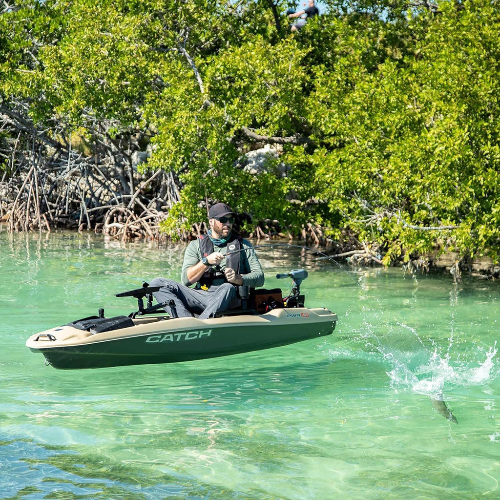 Sit-on-Top Fishing Kayak 10 ft Light Kaki H59294