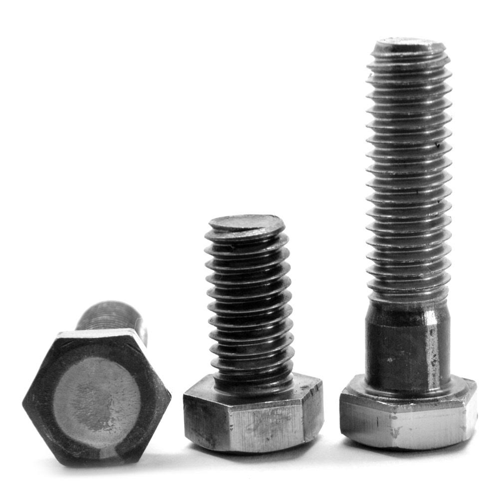 1/4x22-20 x 3 1/2x22 Coarse Thread Grade 2 Hex Cap Screw Low Carbon Steel Plain Finish W124