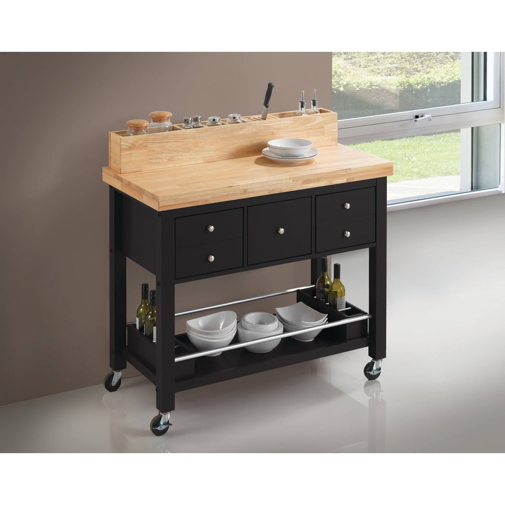 Natural/White Kitchen Cart K27815