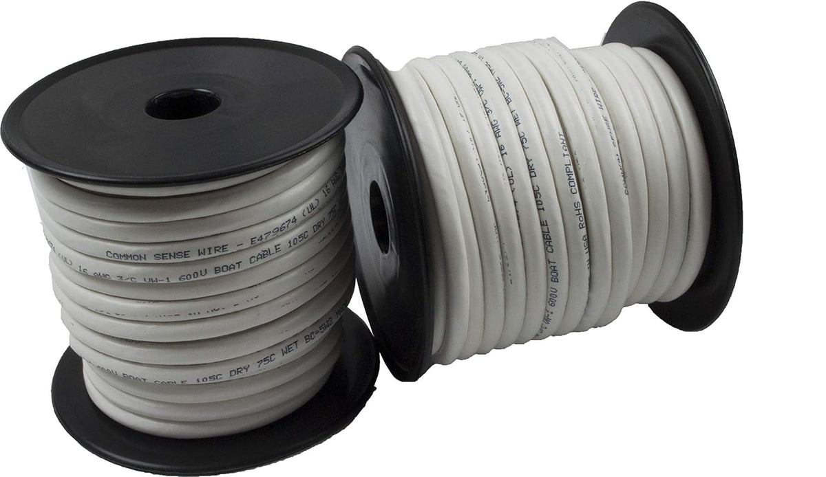 16/2 AWG Tinned Copper Duplex Flat Marine Wire V3915
