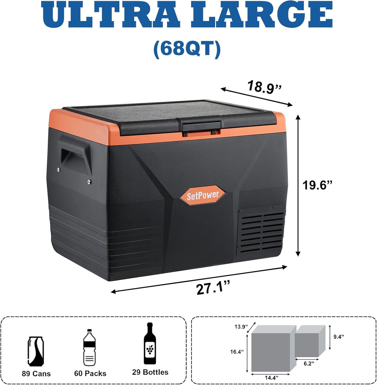 Portable 12 Volt Refrigerator Freezer N2857