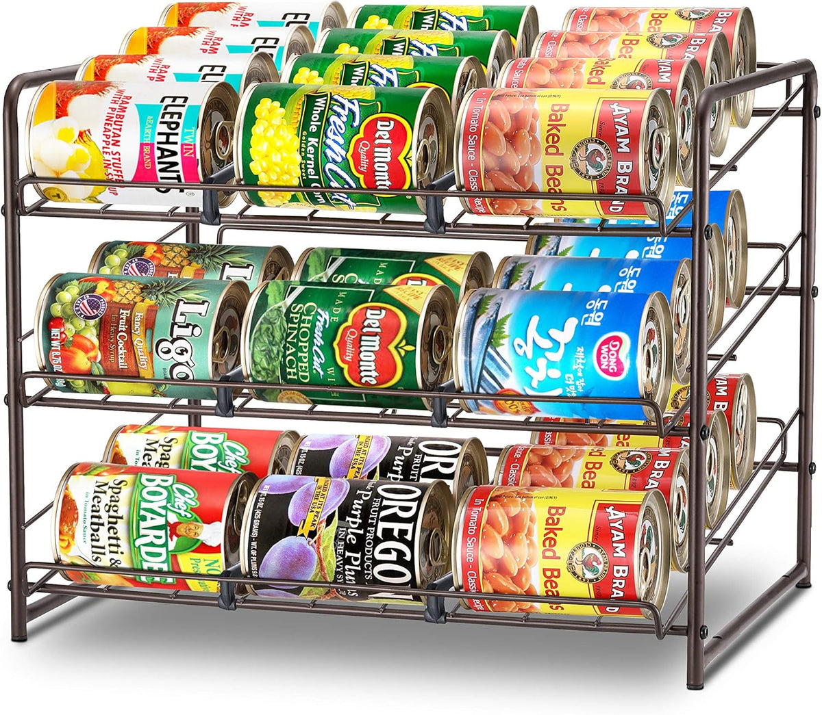 Chrome Stackable Can Rack Organizer, Pack of 2 T263