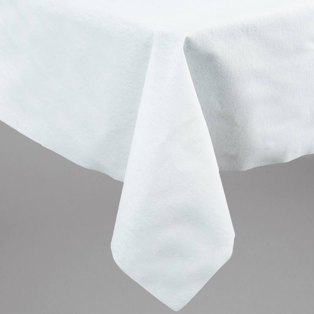 White Linen-Like Table Cover - 24/Case I546922