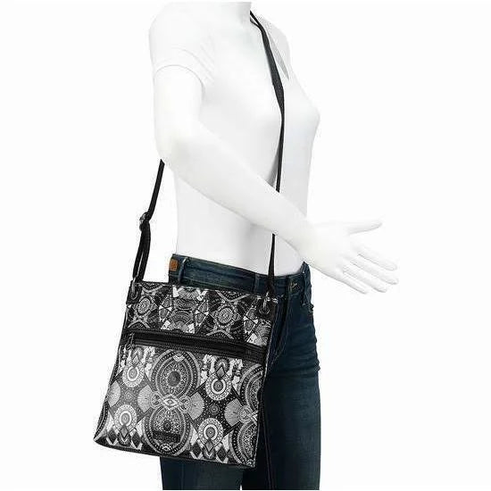 Flat Coated Canvas Crossbody O8488