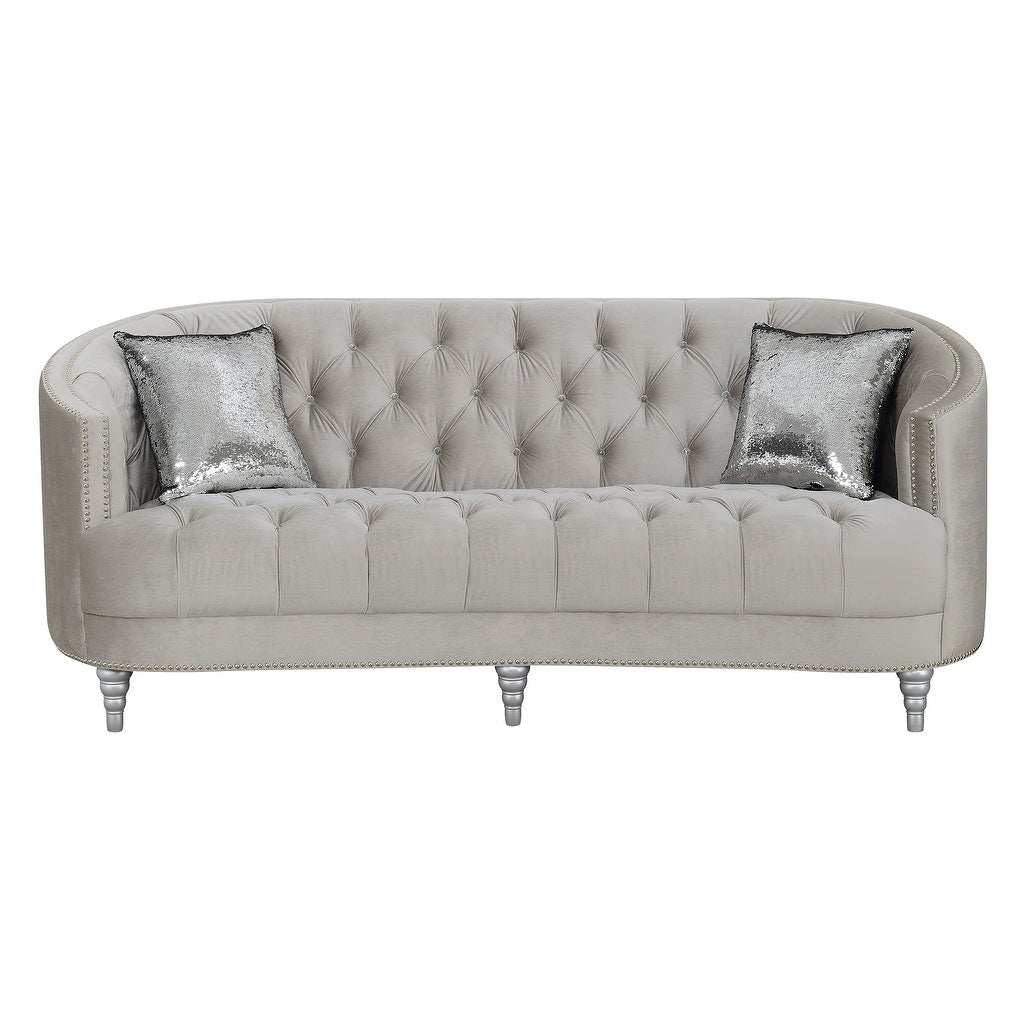 Grey 2-piece Tufted Living Room Set H143694