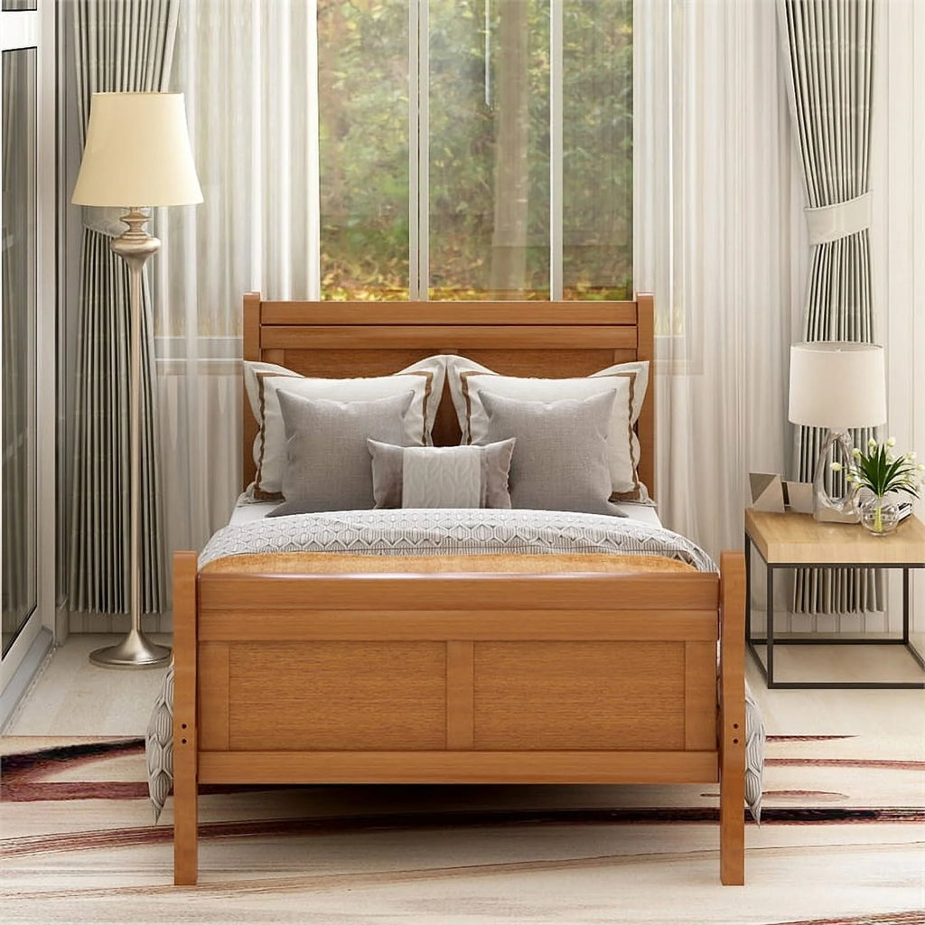 Wood Platform Bed Twin Bed Frame B130022
