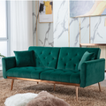Green Button Tufted Loveseat Sofa D22200