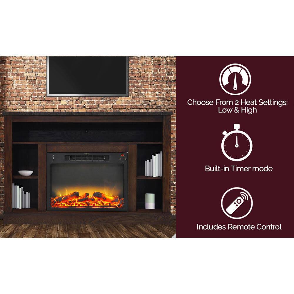 Mahogany Mantel Electric Fireplace G199223