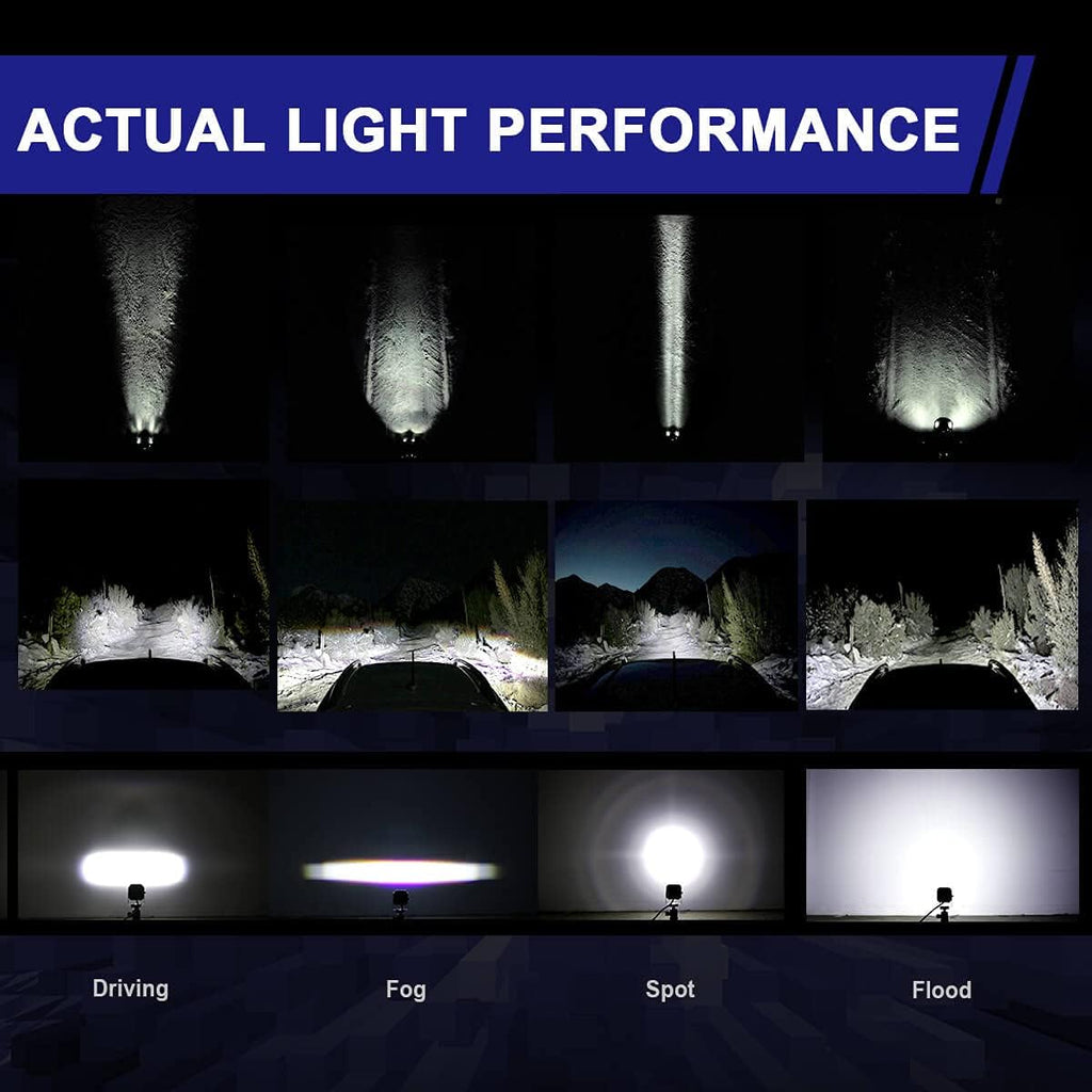 3" SAE Driving Lights White Sport Beam LED Pods with TIR Optics, Pair L996779