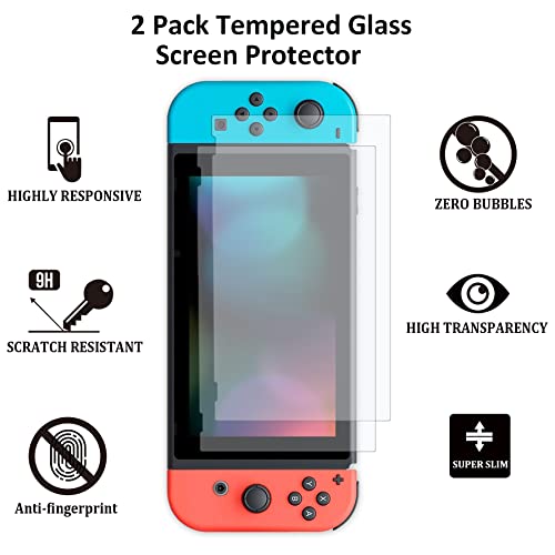 23 in 1 Carrying Case with Steering Wheels Screen Protectors Charging Dock Grips Caps A63167