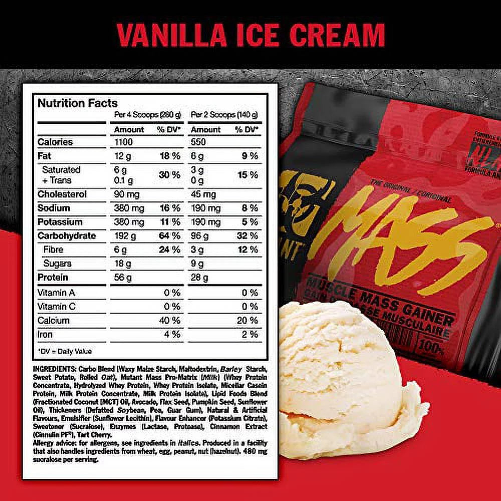 2200 g Cookies and Cream Weight Gain Powder P4818