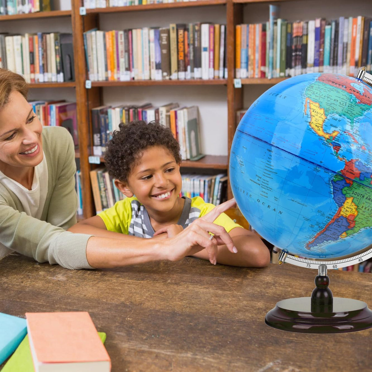 13 inch Educational World Globe with Stand J1527