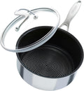 2 Quart Stainless Steel Saucepan with Glass Lid C929