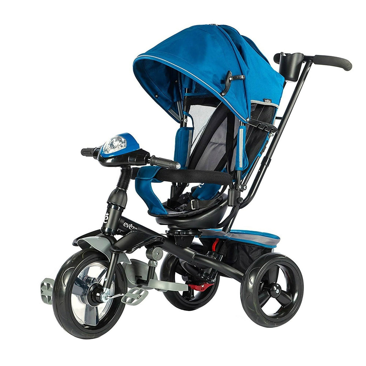 Blue 4-in-1 Stroller Trike with Canopy J501